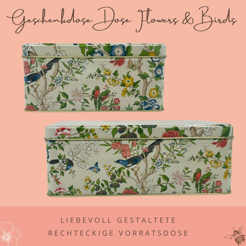 MediMuc Sanderson Gift Tin with Lovingly Designed Rectangular Storage Tin