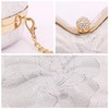 JOLISSLAN Womens Exquisite Butterfly Evening Bag Embroidery Floral Clutch Purse