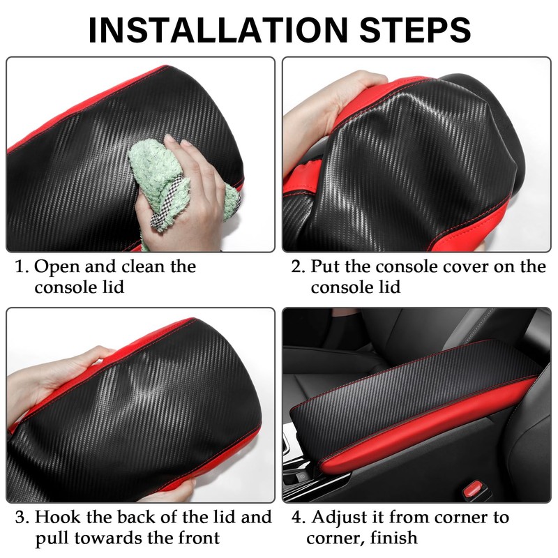 REMOCH Center Console Armrest Cover for Camry Accessories 2025 2026