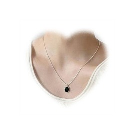 Crymystal Blau Kristall Halskette Natürliche Kristall Edelstein Halskette Choker Kristall Anhänger Halskette Rund Blau Cz Halskette Silber Strass Halskette Schmuck für Frauen Geschenke (Blau)