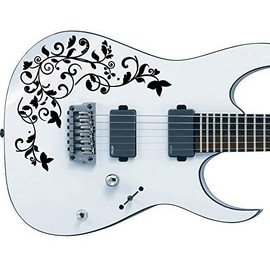 Custom Guitar Bass Sticker Black
