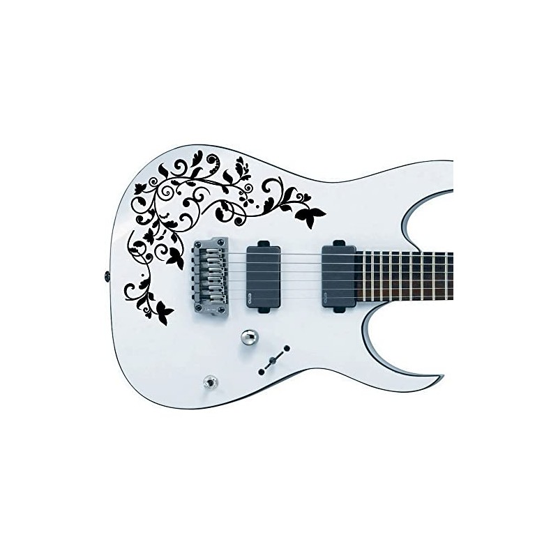 Custom Guitar Bass Sticker Black