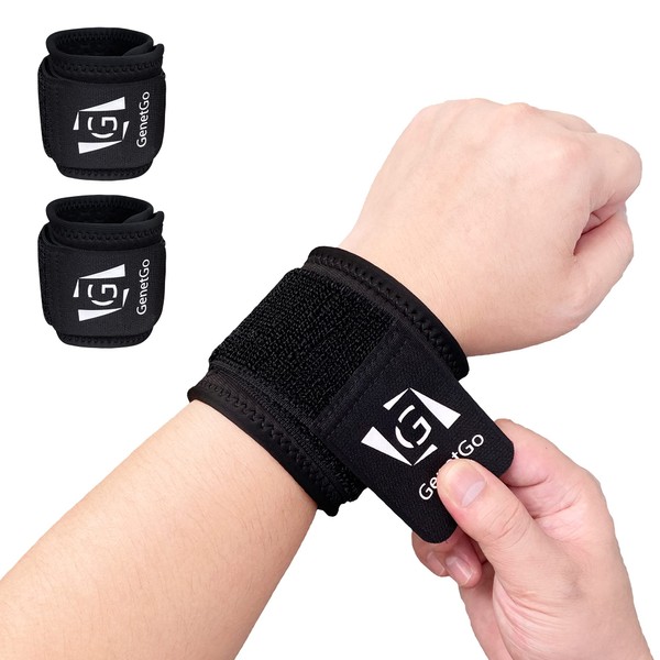 Wrist Compression Strap Support for Fitness, Weightlifting, Tendonitis, Carpal Tunnel