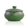 Lependor Ceramic Ashtray with Lid,Windproof,Ash Holder for Smokers,Desktop Smoking Ash