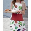 Lashuma Vegetable Kitchen Apron Colourful Bib Apron for Men and