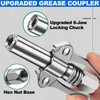 zavcurp Grease Gun Coupler, Grease Joint Fittings, Quick Lock Double