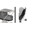 Universal Flexible Sun Canopy with UV Protection, Latte Colour Pram