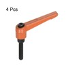 HARFINGTON 4pcs Adjustable Clamping Lever Handles M6 x 30mm Male
