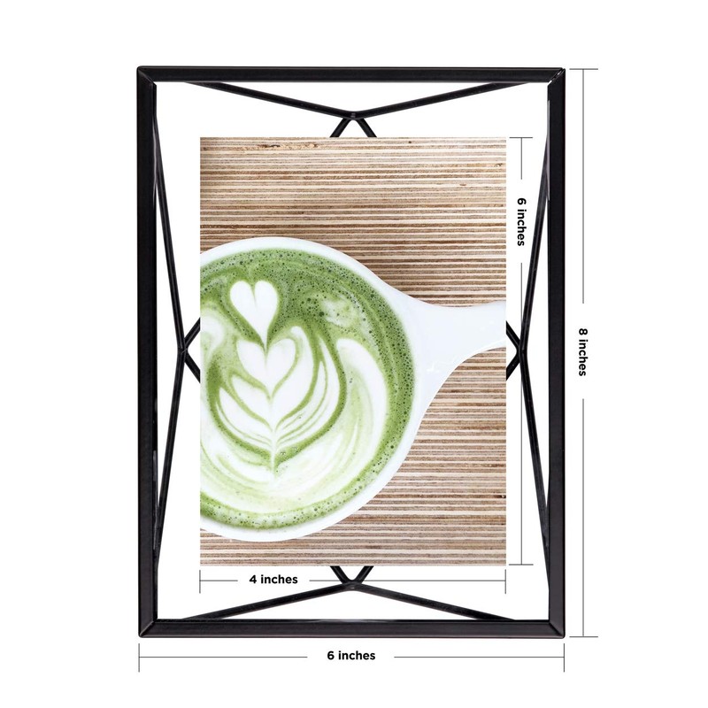 Umbra Prisma Picture Frame, 4x6 Metal Photo Display for Desk