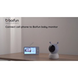 Boifun 5'' HD Screen WiFi Video Baby Monitor with Camera ,Remote Pan-Tilt-Zoom