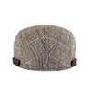 Anshili Men's Flat Cap Women's Checked Ski Hat Newsboy Cap