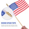 Mikinona USA Flags Wood Sticks 40 Small American Flags Perfect