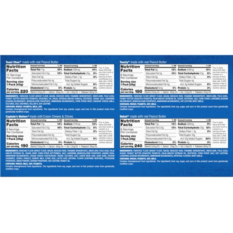 Lance Snack Kit – 36 Individual Packs of Crispy Filled