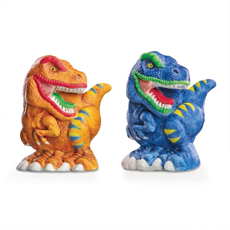 4M 404777 Mould & Paint-3D Dinosaurs, Mixed Colours