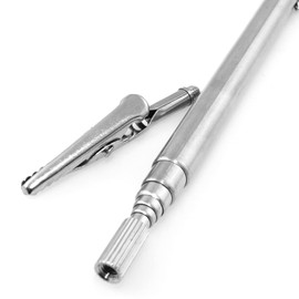 Lind Kitchen Telescopic Alligator Clips with Pen Clip, Metal Alligator Clamp, Extendable Clips for Mechanics Home Automobile Repairing Jewelry Fastening Picking Items