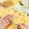 PH PandaHall 20sets Cute Cat Keychain DIY Key Chain Making