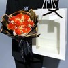 20 Bouquet Wrapping Paper and 1 Roll Ribbon, Waterproof Packaging
