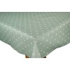 Karina Home Duck Egg Green Dotty PVC Wipe Clean Tablecloth