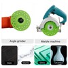 LOZLIN 3PCS 115MM Vacuum Brazed Ultra-Thin Multi-Pore Flat Abrasive Sheet