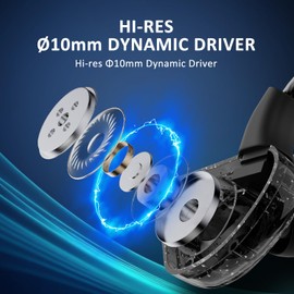 TAKSTAR in-Ear Monitor Earphone, 3.5mm HiFi Wired Earbuds with 10mm Driver, Dynamic Stereo, Crystal Clear Sound Headphones for Live-Streaming, Music, Stage Monitor