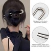 6 Pcs Metal French Hair Pins for Women, U-Shaped Hair