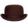 Levine Fleming Firm Felt Derby Bowler Hat 100% Wool (3+