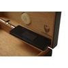 GERMANUS Mini Humidor Black with Cedar Wood Including Humidor Breviary