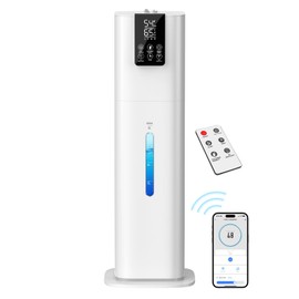 Smart Humidifiers Large Room Bedroom Home,2.11Gal(8L) Quiet Top Fill Cool Mist Humidifier,Smart App & Remote Control, 3 Speed Humidifier with 360°Nozzle,Humidity Setting for Baby Office Plant(White)