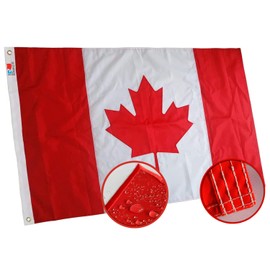 Premium Canada Flag 3X5 Ft Outdoor Indoor,| Embroidered Maple Leaf Longest Lasting Oxford Nylon- Canadian Flags, Superior Triple Stitching| Brass Grommets for Easy Display Ca canadian Flags
