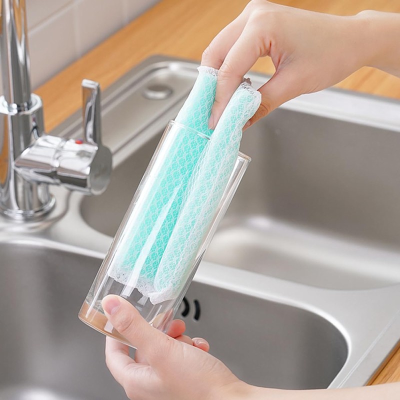 Beavorty Pcs Dishwashing Brush Sponge Cleaning Pad Scouring Cloth for