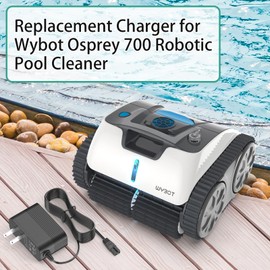 12.6V Charger for Wybot Osprey Robotic Pool Cleaner Swimming Pool Vacuum, Power Cord Compatible with Wybot Osprey 700 1000 WY3312 WY004 WY009-4 Cordless Pool Cleaner Power Adapter