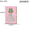 JOHSBYD AKA Sorority Gift Leather Combination Lock Notebook for Women