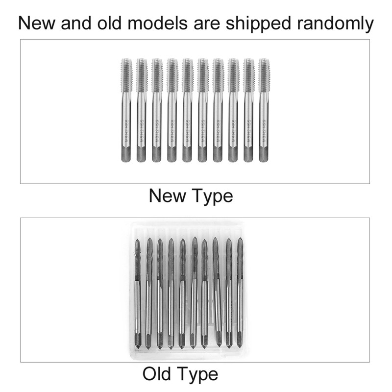 10pcs Metric Screw Thread Machine Tap HSS Straight Flute Tapping