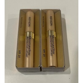 Revlon 2 PCS OF REVLON MOISTURE STAY PROTECTIVE LIPTINT SPF25 #17 SHEER NUTMEG .06OZ
