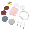 20 Pieces Watch Glass Polishing Kit Buffing Powder Felt Pad