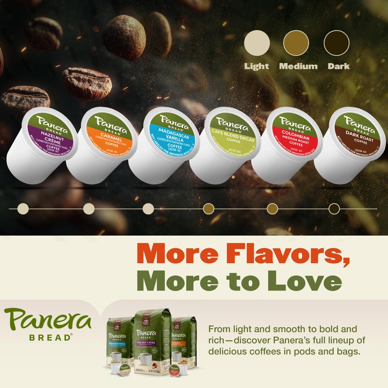 Panera Bread Cinnamon Roll Coffee Cups - Medium Roast Single