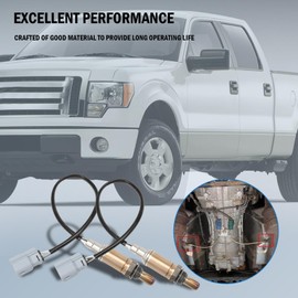 Anlseiod O2 Oxygen Sensor Compatible for F-150 F150 2011 2012 2013 2014 5.0L 6.2L 2PCS Set Downstream Left and Right Replace# BL3Z9G444A 250-24992 234-4494 25024992