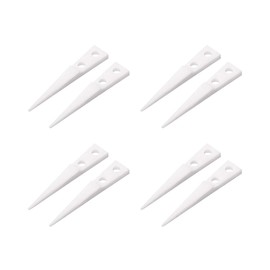 sourcing map 4 Pairs Ceramic Tweezers DIY Tool Ceramic Tip Tweezers Non-Conductive and Heat Resistant White