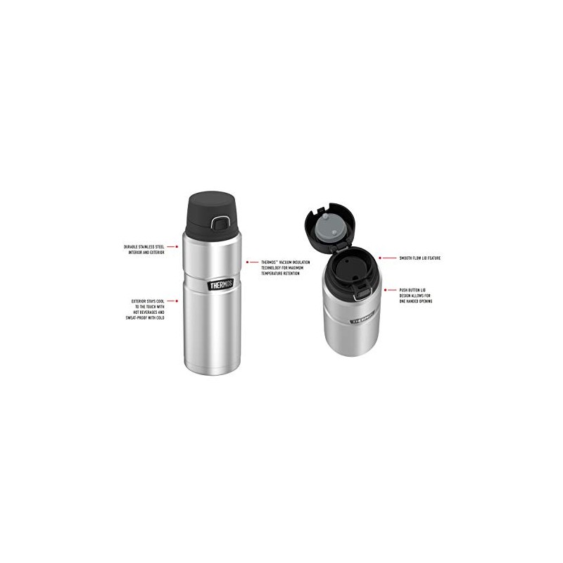 Thermos Stainless King Vacuum Insulated Bottle, 710ml, Midnight Blue, SK4000MBAUS