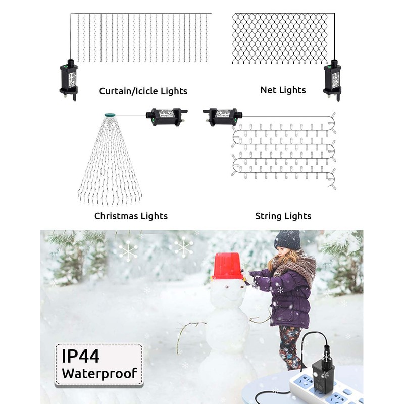 Dekofun Transformer for Christmas Lights 6W 31V Transformer Plug, 9