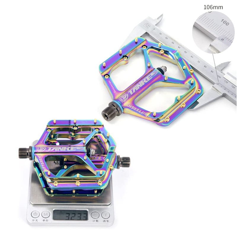 Bicycle Pedals, ERYUE Bicycle Pedals Colourful Cycling Road Bike Pedals