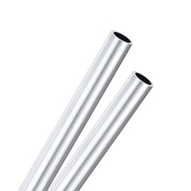 M METERXITY 2-Pack 250mm 6063 Aluminum Round Tube, 7mm ID 9mm OD Seamless Aluminum Tubing for Construction/Machining/DIY Crafting, Metal Straight Pipe [0.28x0.35x9.8IN]