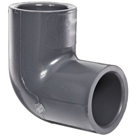 Spears 806 Series PVC Pipe Fitting, 90 Degree Elbow, Schedule 80, 3/4" Socket