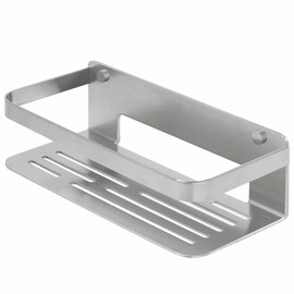 Tiger Caddy Shower Basket, Stainless Steel Brushed, 24 x 10.6 x 7 cm