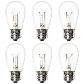 CEC Industries #11S14/130V Bulbs, 130 V, 11 W, E26 Base, S-14 Shape (Box of 6)