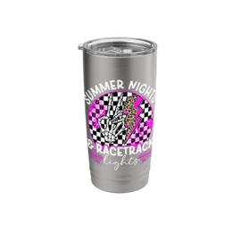 Race Day Car Racing Day Checkered Flag Car Race Day Stainless Steel Insulated Tumbler