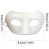 10 Pcs DIY White Paper Masks Zorro Blank Mask, Hand