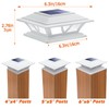 SIEDiNLAR Solar Post Lights Outdoor 2 Modes LED Fence Deck