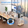 Rolling TV Stand for 32-80 Inch TVs, Mobile TV Cart
