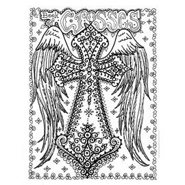 Crosses Tattoo Design Book, Inspiration Guide, and Adult Coloring Book. 100s of Intricate High-Res Henna Body Ink Artwork Sketches by Professional Artists to Trace, Stencil or Freehand